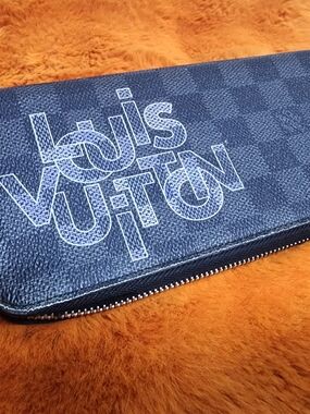 Louis Vuitton Logo Zip Wallet